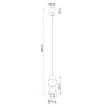 Lampa wisząca KUBBE mała R