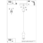 Lampa wisząca KUBBE mała R