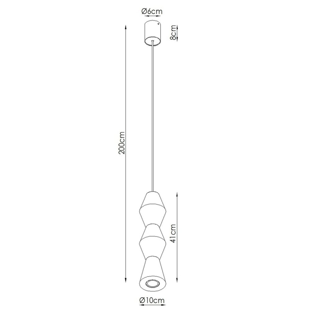 Lampa wisząca KUBBE średnia R