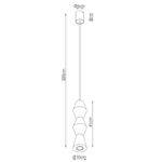 Lampa wisząca KUBBE średnia R