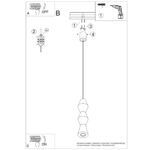 Lampa wisząca KUBBE średnia R