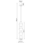 Lampa wisząca KUBBE duża R
