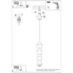 Lampa wisząca KUBBE duża R
