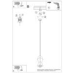Lampa wisząca KUBBE mała S