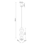 Lampa wisząca KUBBE średnia S