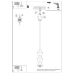 Lampa wisząca KUBBE średnia S