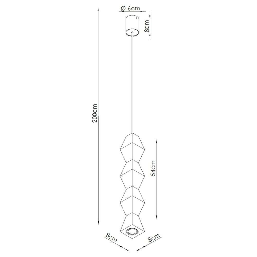 Lampa wisząca KUBBE duża S