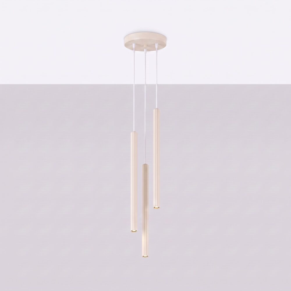 Lampa wisząca ARCHE 3P beżowa