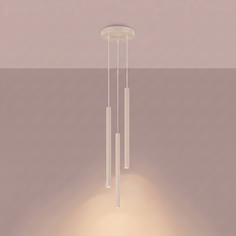 Lampa wisząca ARCHE 3P beżowa