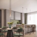 Lampa wisząca ARCHE 1 taupe