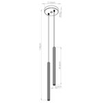 Lampa wisząca ARCHE 2P taupe