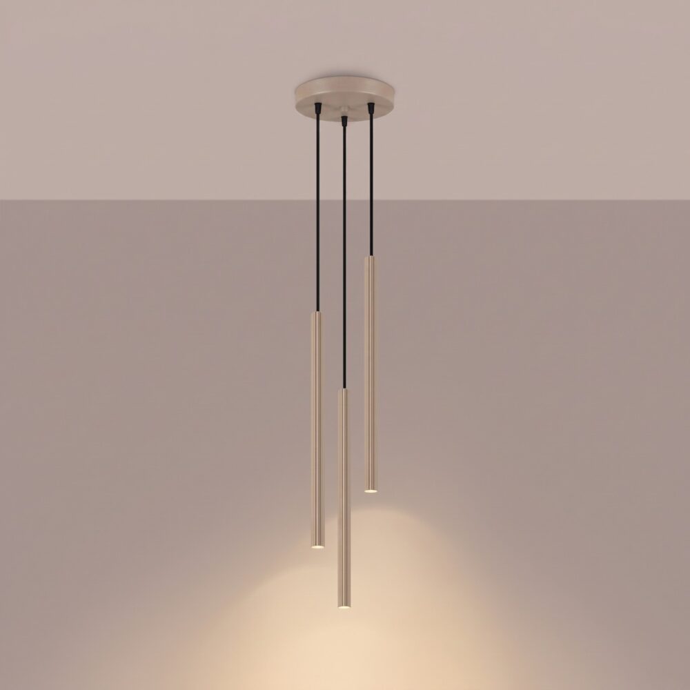Lampa wisząca ARCHE 3P taupe