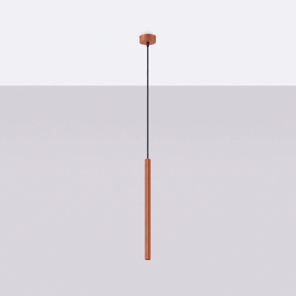 Lampa wisząca ARCHE 1 ochra czerwona