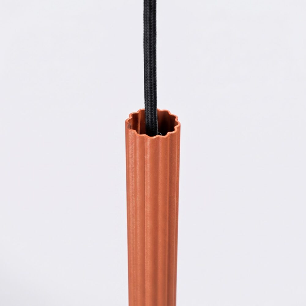 Lampa wisząca ARCHE 1 ochra czerwona