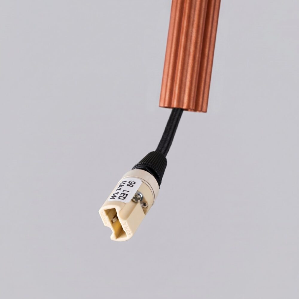Lampa wisząca ARCHE 1 ochra czerwona