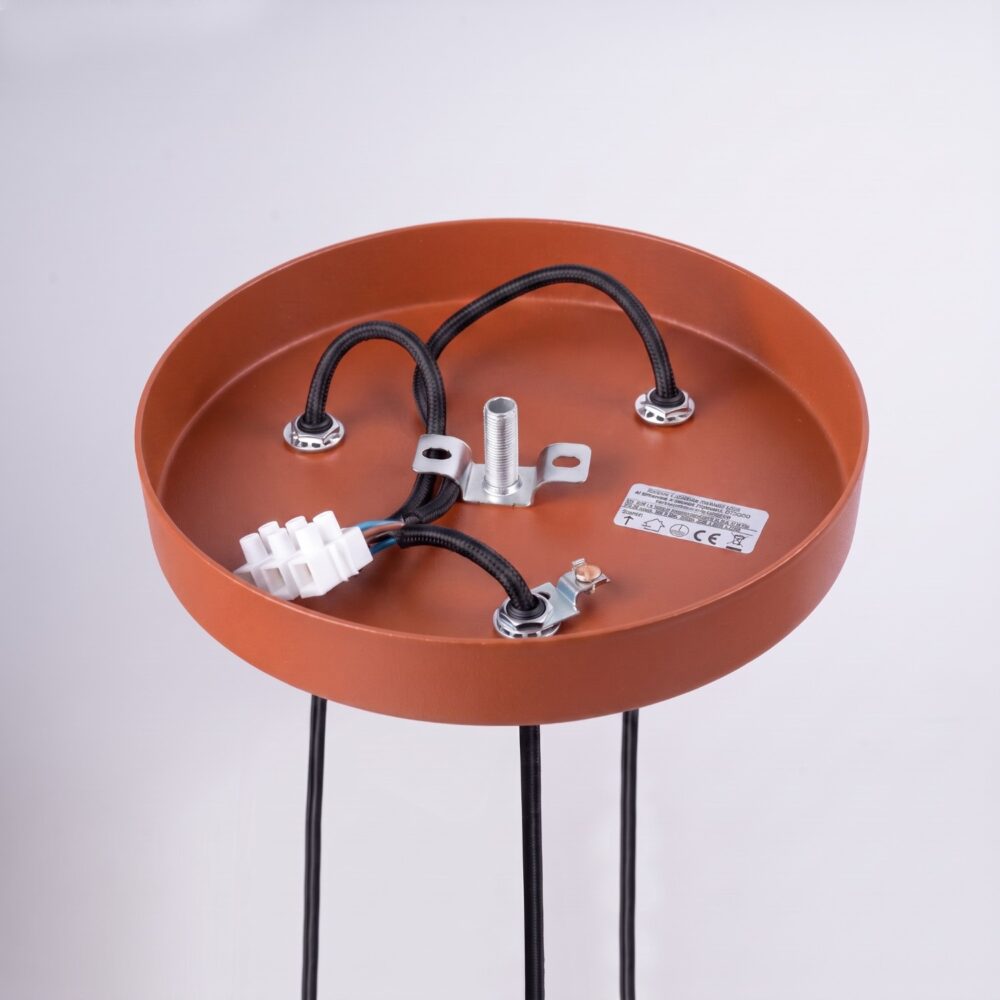 Lampa wisząca ARCHE 3P ochra czerwona
