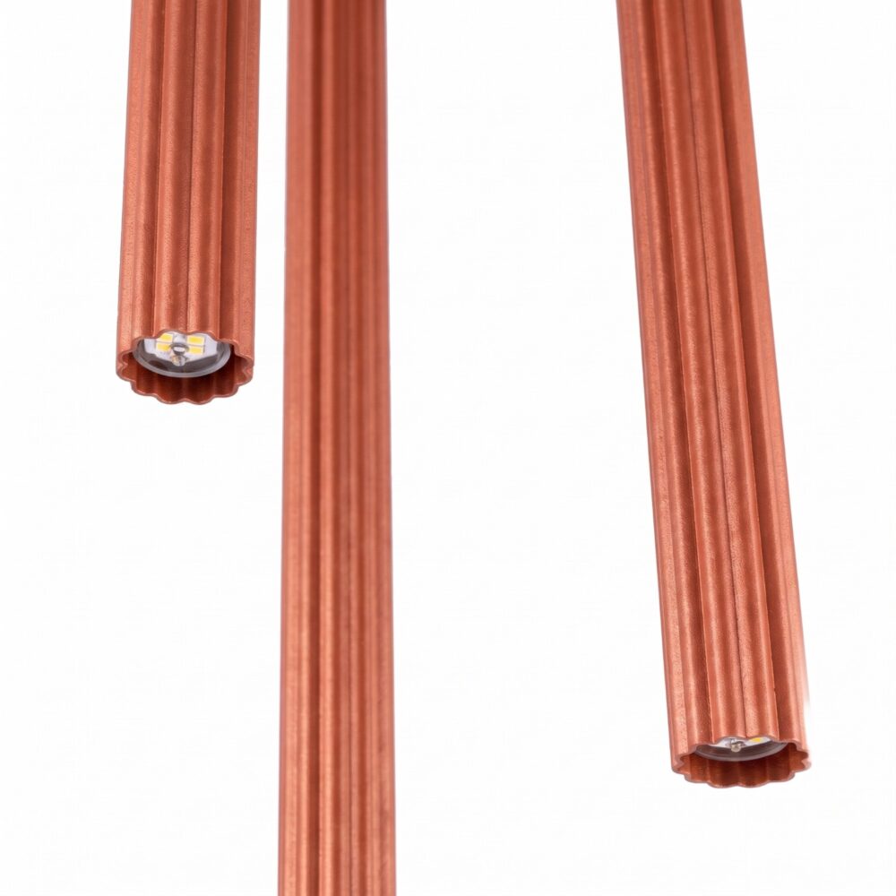 Lampa wisząca ARCHE 3P ochra czerwona
