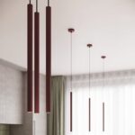 Lampa wisząca ARCHE 1 burgund