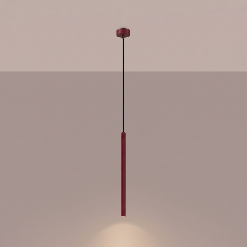 Lampa wisząca ARCHE 1 burgund