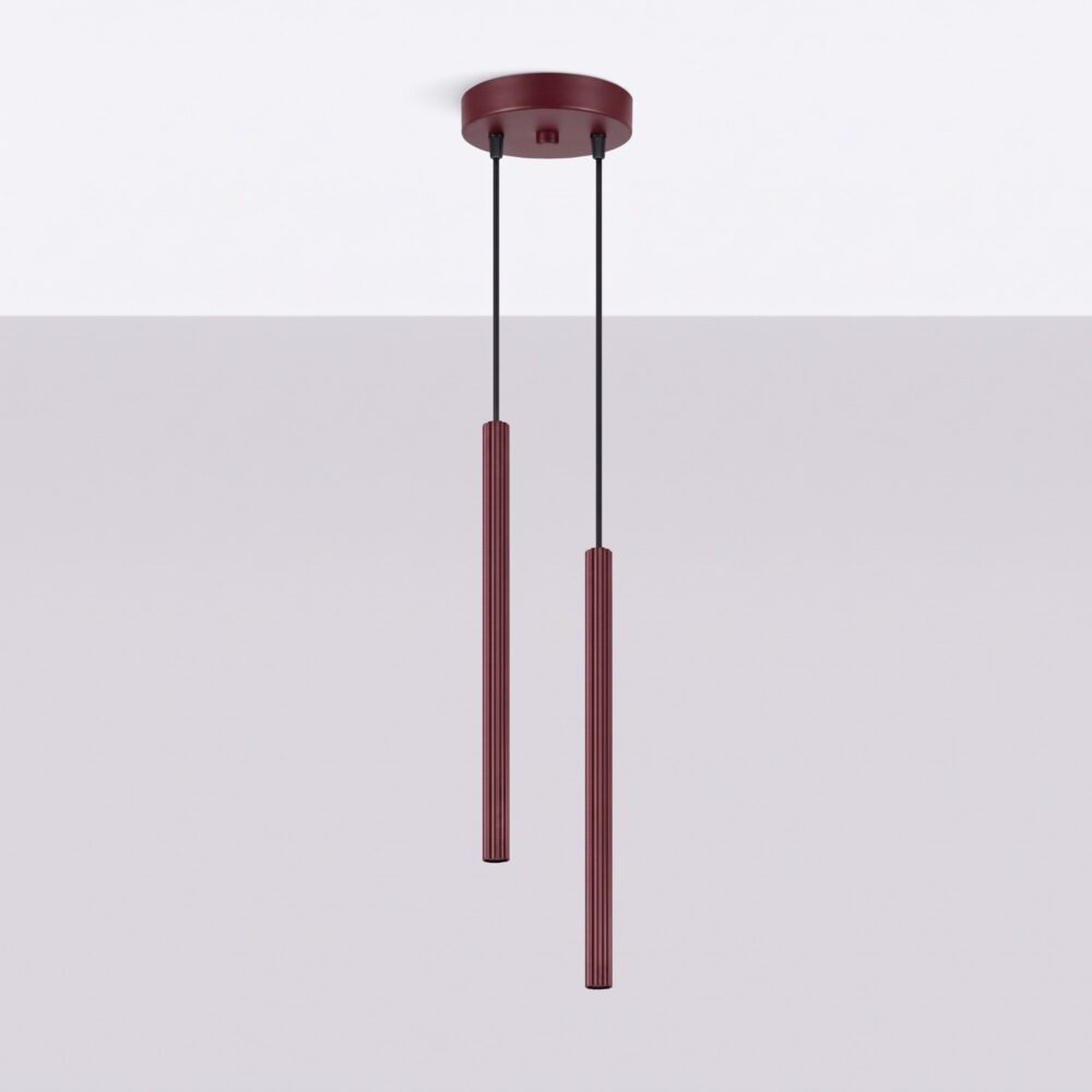 Lampa wisząca ARCHE 2P burgund