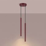 Lampa wisząca ARCHE 2P burgund
