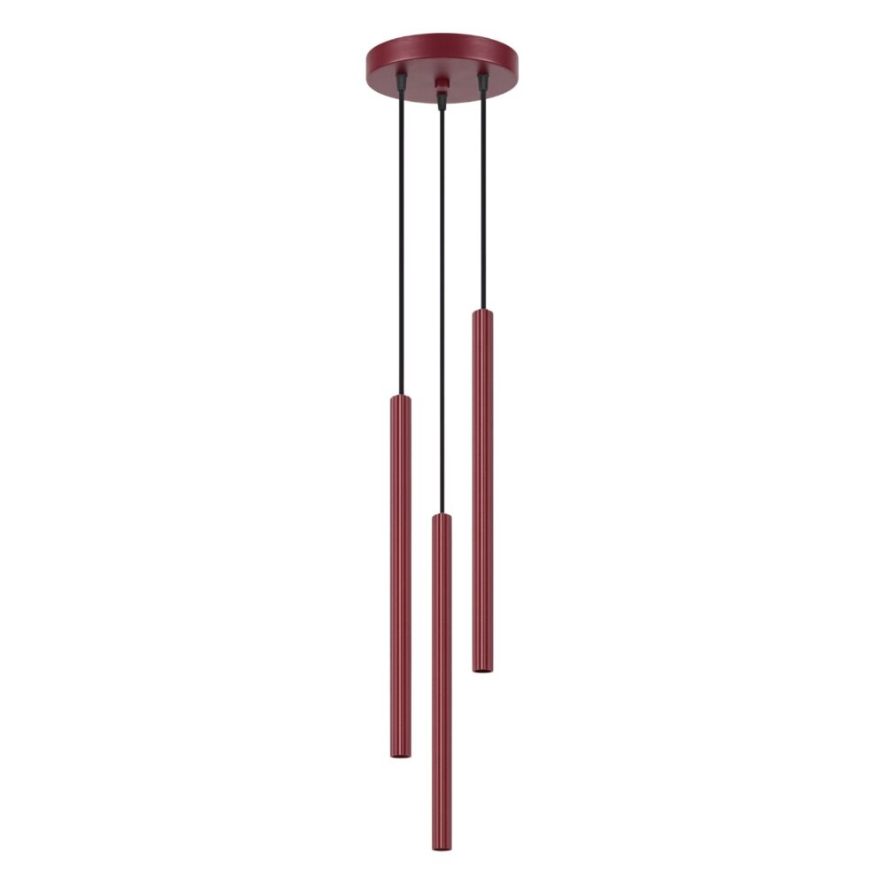Lampa wisząca ARCHE 3P burgund