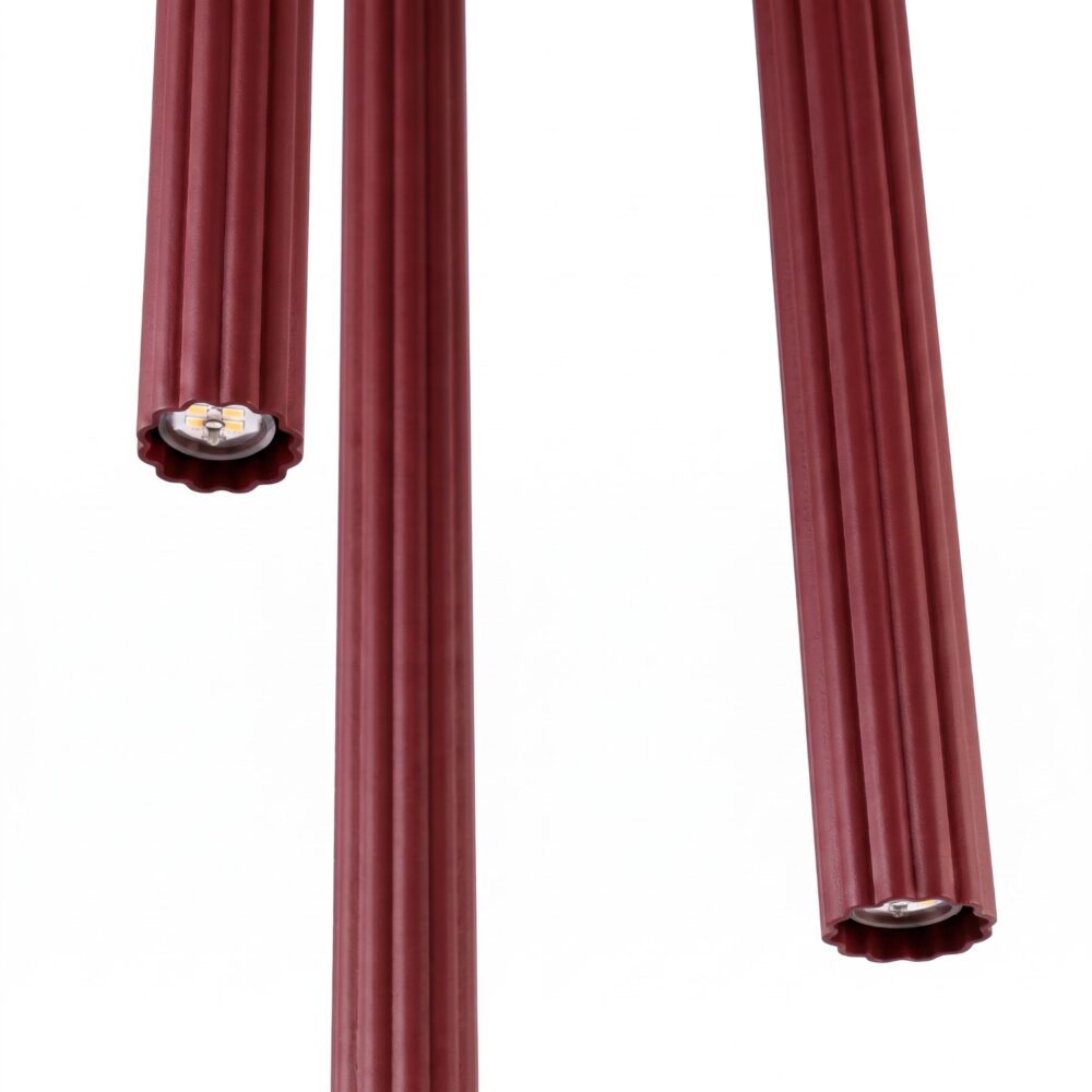 Lampa wisząca ARCHE 3P burgund