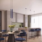 Lampa wisząca ARCHE 1 ultramaryna