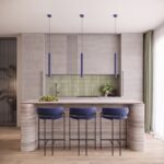 Lampa wisząca ARCHE 3P ultramaryna
