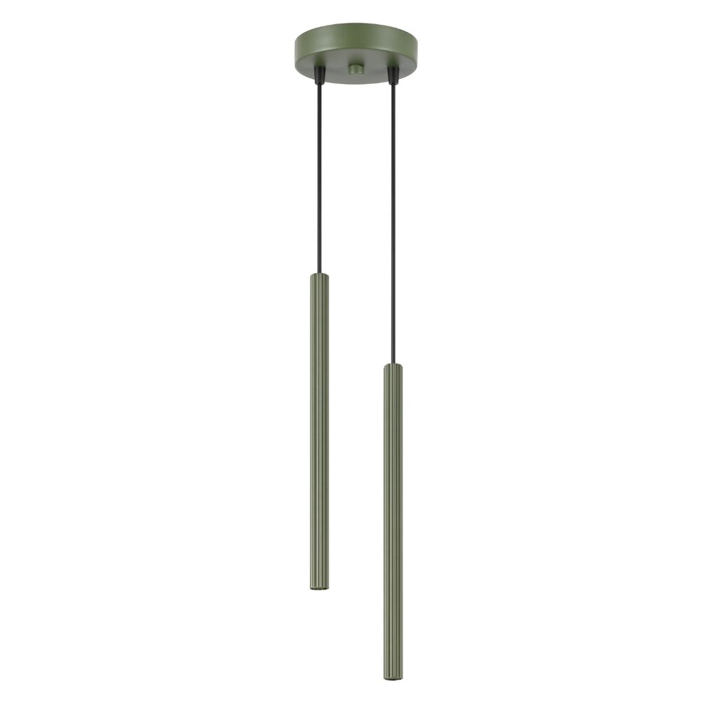 Lampa wisząca ARCHE 2P zielona oliwka