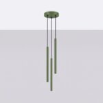 Lampa wisząca ARCHE 3P zielona oliwka