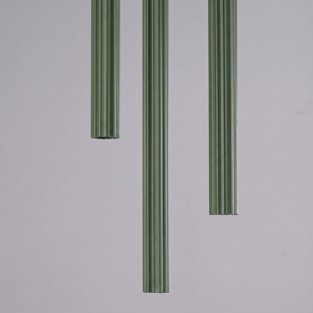 Lampa wisząca ARCHE 3P zielona oliwka