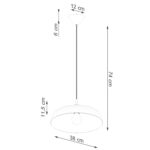 Lampa wisząca GINA ochra czerwona