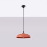 Lampa wisząca GINA ochra czerwona