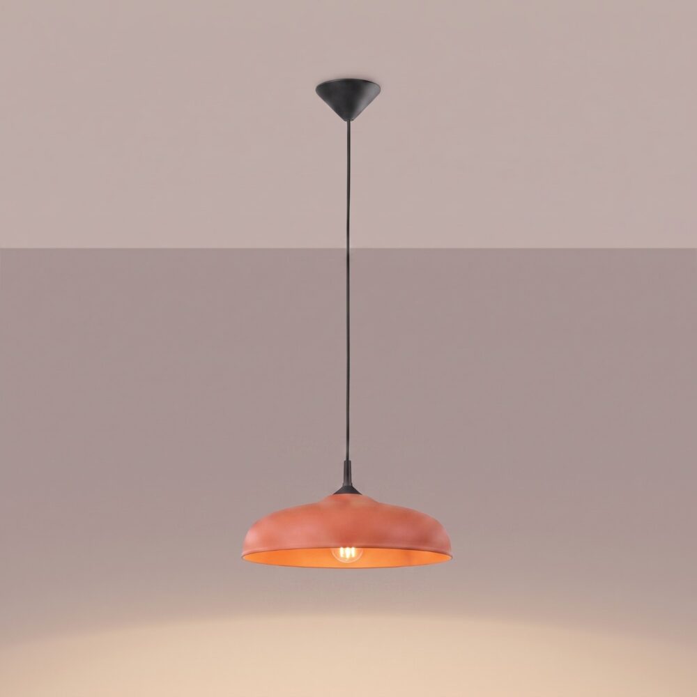 Lampa wisząca GINA ochra czerwona