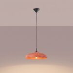 Lampa wisząca GINA ochra czerwona