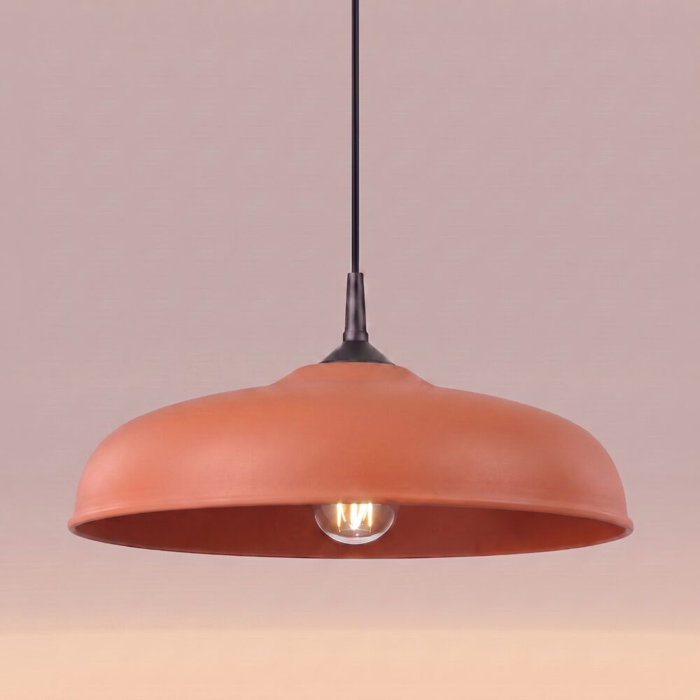 Lampa wisząca GINA ochra czerwona