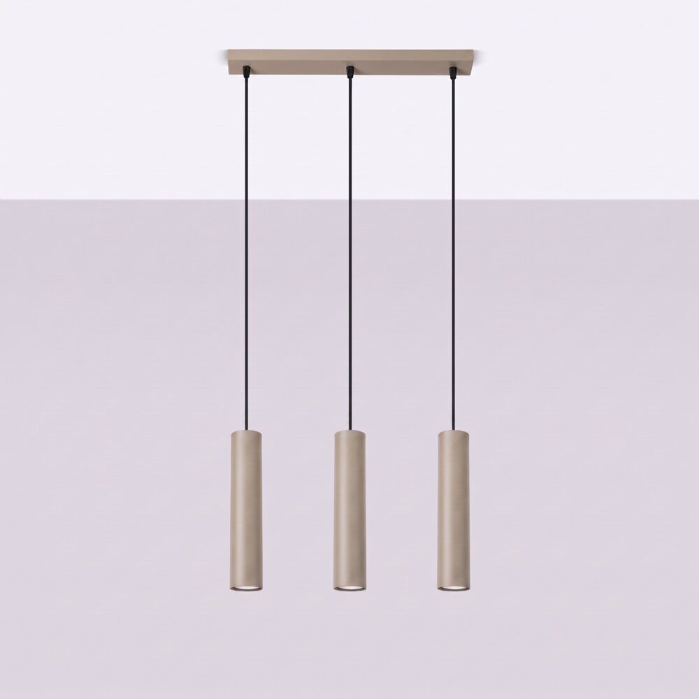 Lampa wisząca LAGOS 3L taupe