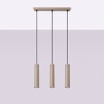 Lampa wisząca LAGOS 3L taupe