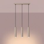 Lampa wisząca LAGOS 3L taupe