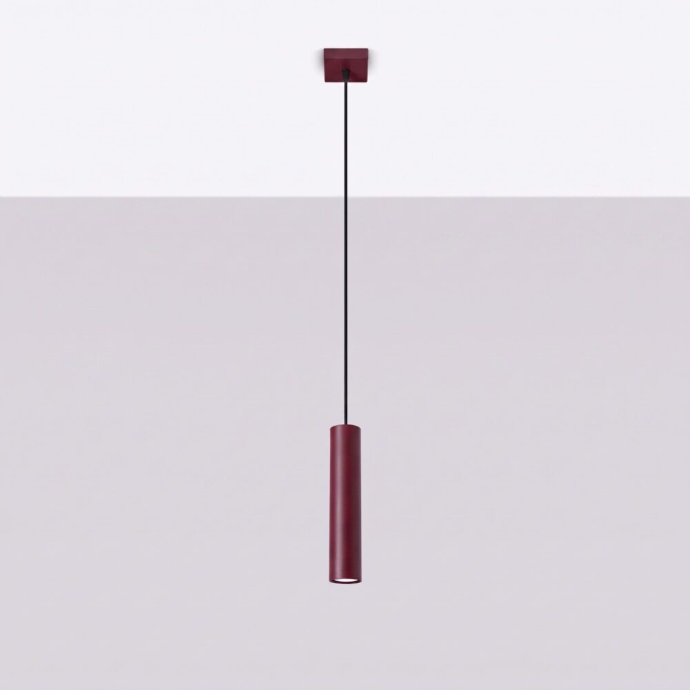 Lampa wisząca LAGOS 1 burgund