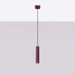 Lampa wisząca LAGOS 1 burgund