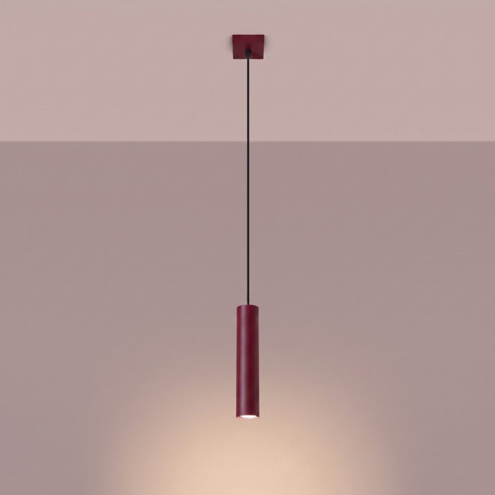 Lampa wisząca LAGOS 1 burgund