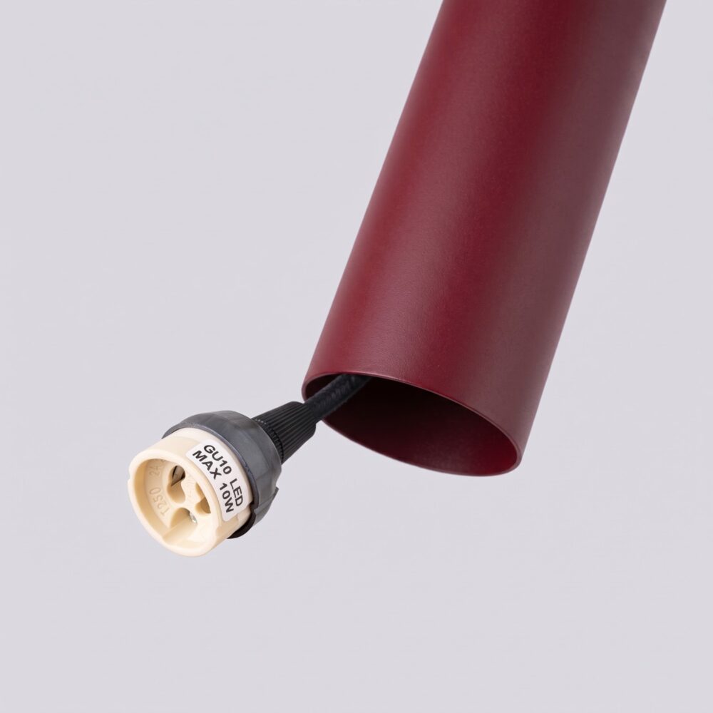 Lampa wisząca LAGOS 1 burgund