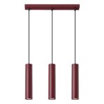 Lampa wisząca LAGOS 3L burgund