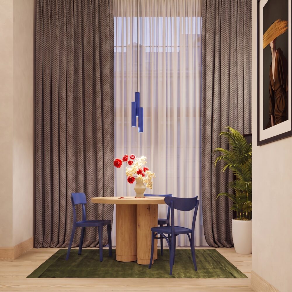 Lampa wisząca LAGOS 3L ultramaryna
