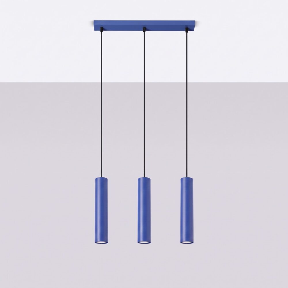 Lampa wisząca LAGOS 3L ultramaryna