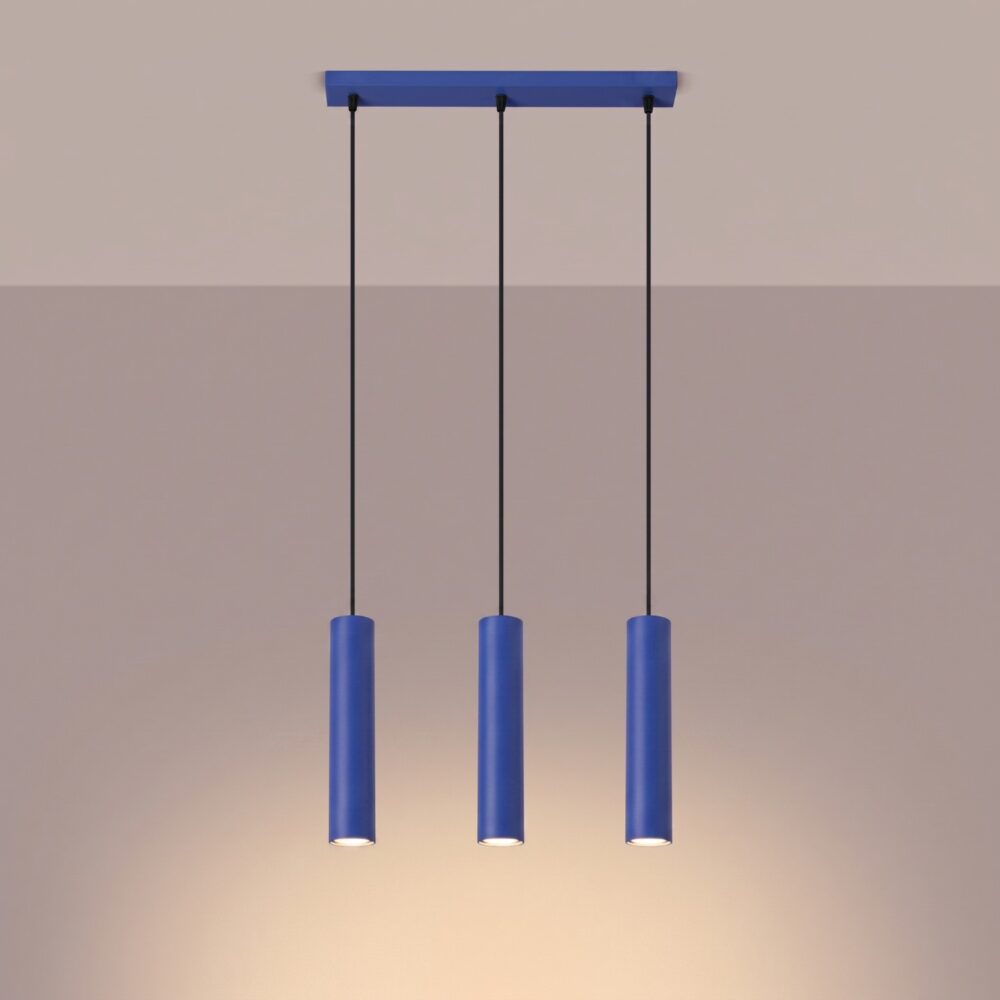 Lampa wisząca LAGOS 3L ultramaryna