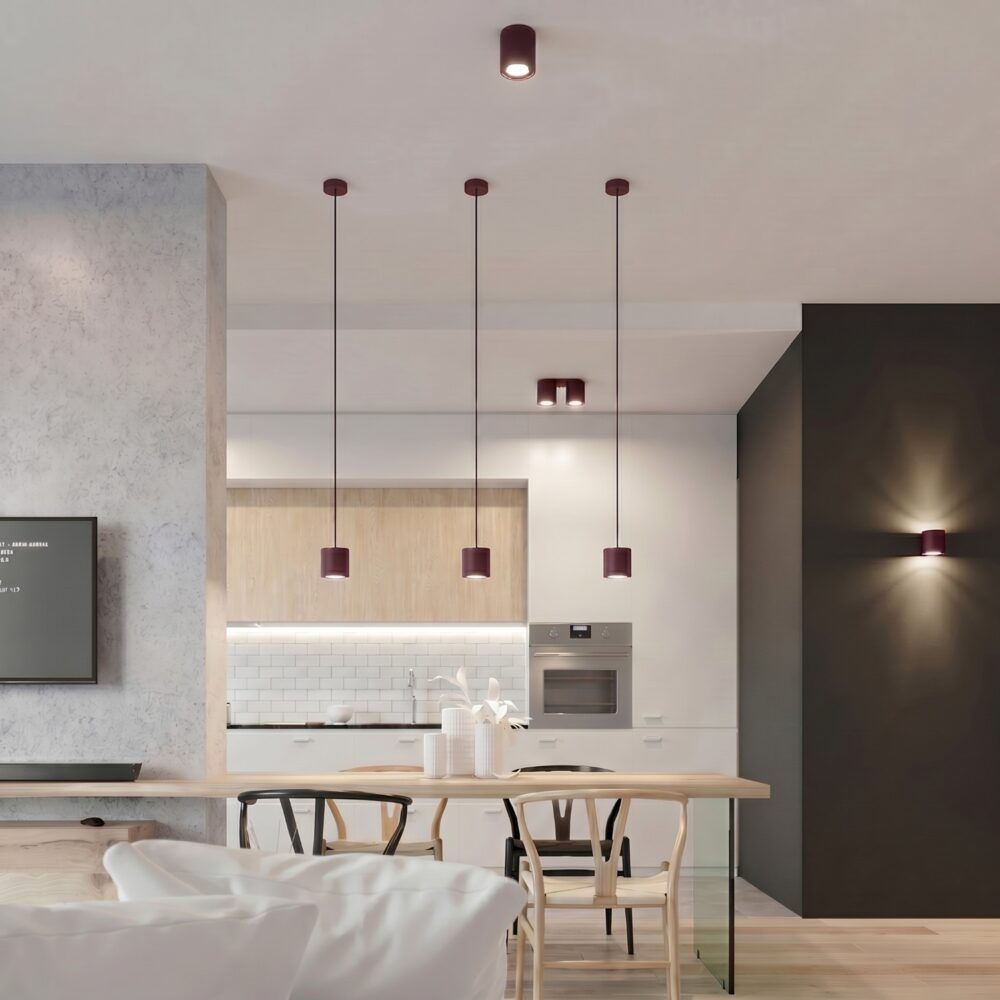 Kinkiet ORBIS 1 burgund