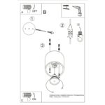 Plafon ORBIS 1 ultramaryna